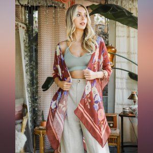 Kimono Robes Wallflower Bloom  with Tassels | Perfect Summer Kimono